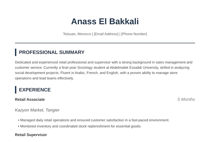 write a professional ats resume and cover letter